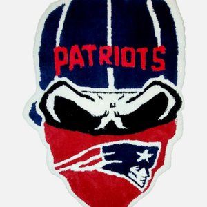 Patriots NFL Football Multi Color Handmade Tufted Rug - Made in USA